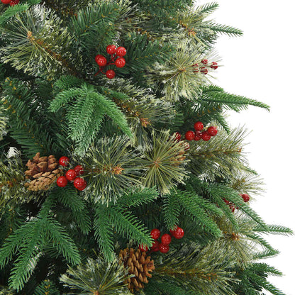 Artificial Hinged Christmas Tree Green 180 cm PE and PVC