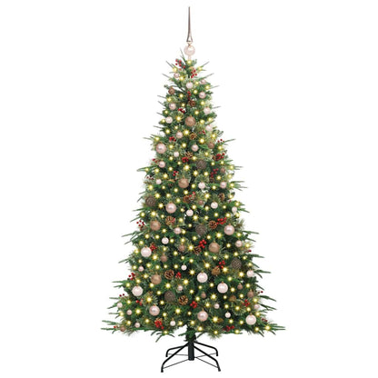 Artificial Hinged Christmas Tree Green 210 cm PE and PVC