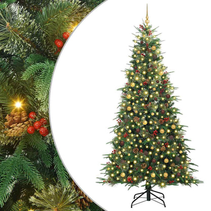 Artificial Hinged Christmas Tree Green 240 cm PE and PVC