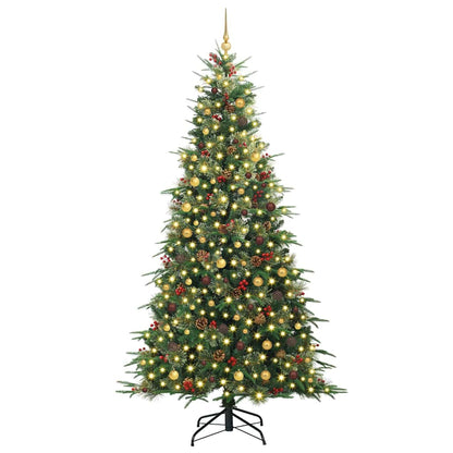 Artificial Hinged Christmas Tree Green 240 cm PE and PVC