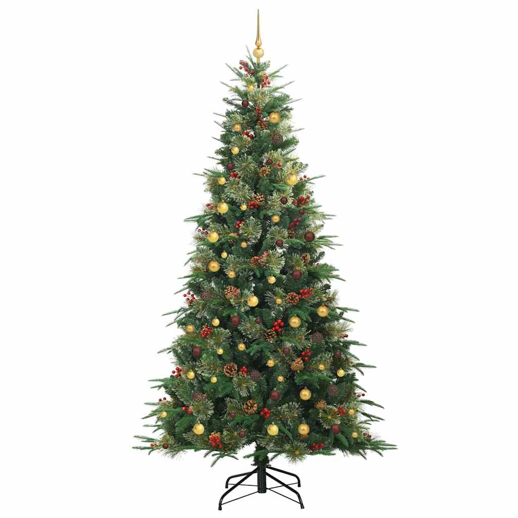 Artificial Hinged Christmas Tree Green 240 cm PE and PVC