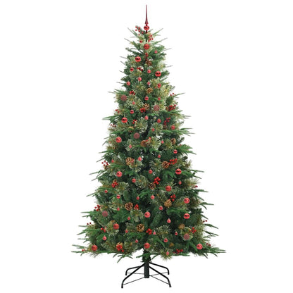 Artificial Hinged Christmas Tree Green 240 cm PE and PVC