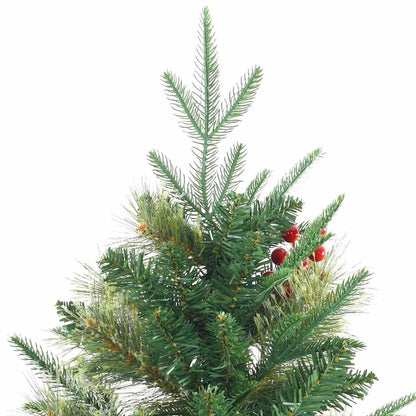 Artificial Hinged Christmas Tree Green 240 cm PE and PVC