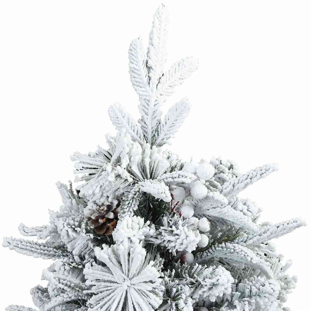 Artificial Hinged Christmas Tree White 120 cm PE and PVC
