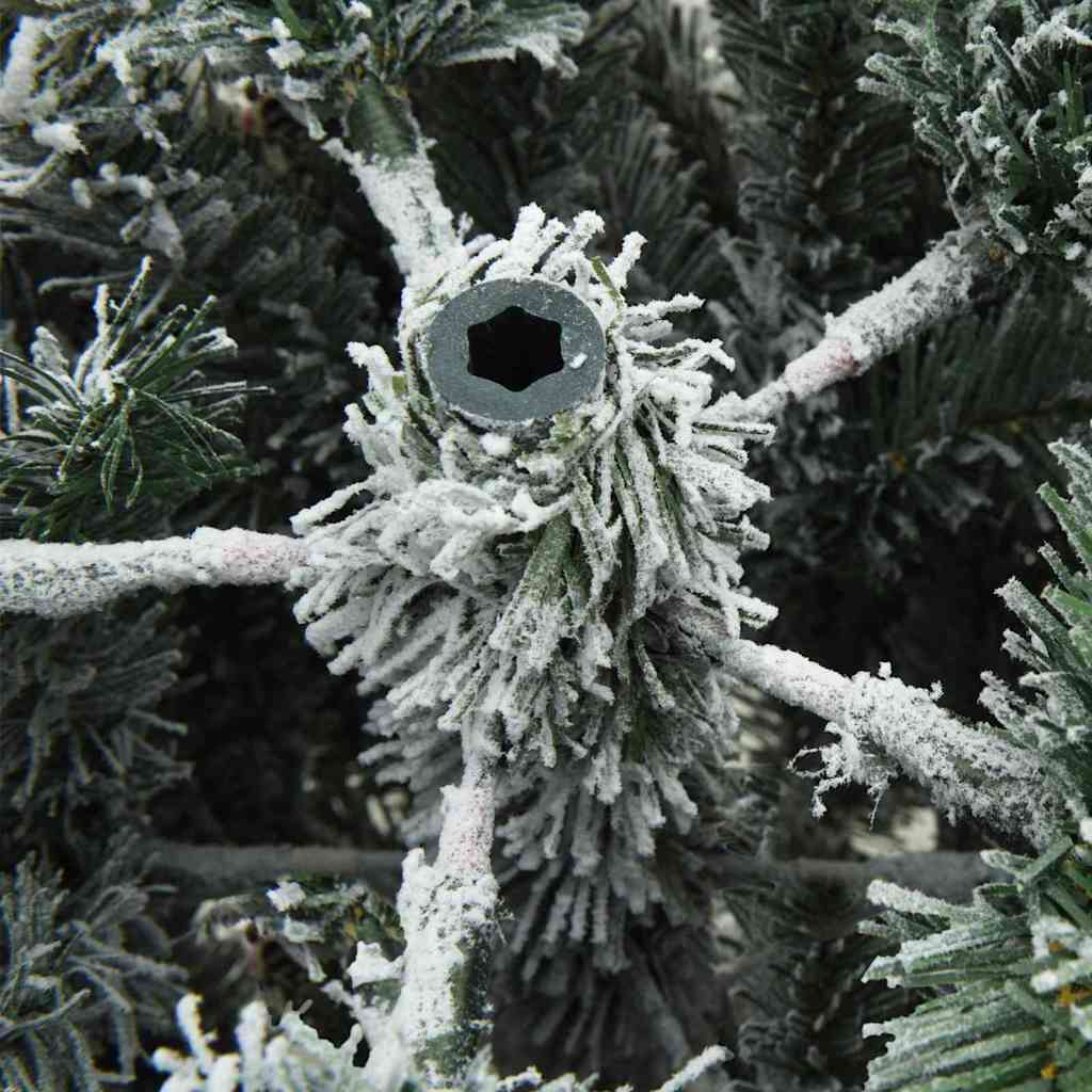 Artificial Hinged Christmas Tree White 150 cm PE and PVC
