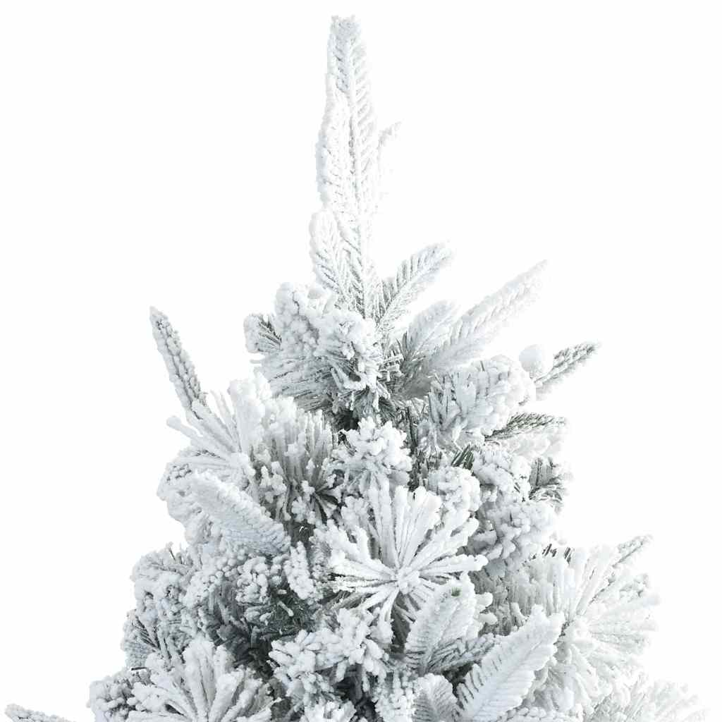 Artificial Hinged Christmas Tree White 180 cm PE and PVC