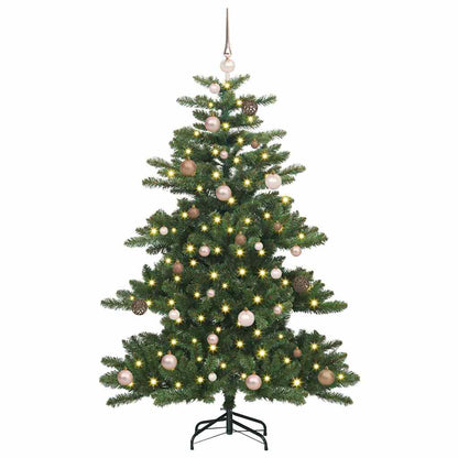 Artificial Hinged Christmas Tree Green 150 cm PVC and Steel