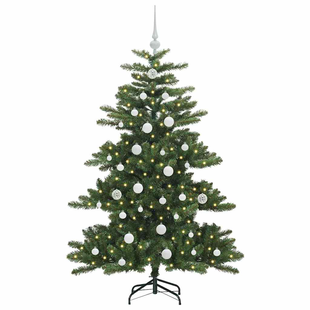 Artificial Hinged Christmas Tree Green 150 cm PVC and Steel