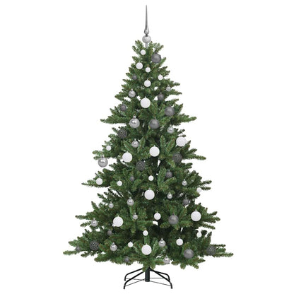 Artificial Hinged Christmas Tree Green 180 cm PVC and Steel