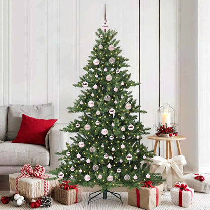 Artificial Hinged Christmas Tree Green 180 cm PVC and Steel
