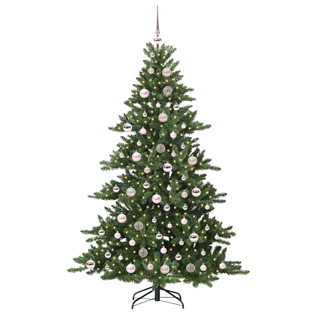 Artificial Hinged Christmas Tree Green 180 cm PVC and Steel