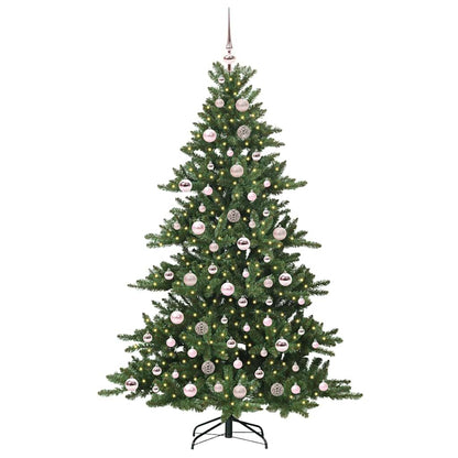 Artificial Hinged Christmas Tree Green 180 cm PVC and Steel