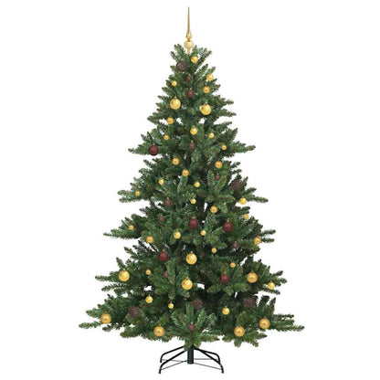 Artificial Hinged Christmas Tree Green 210 cm PVC and Steel