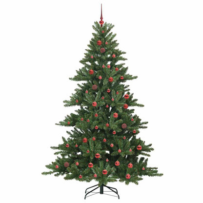 Artificial Hinged Christmas Tree Green 210 cm PVC and Steel