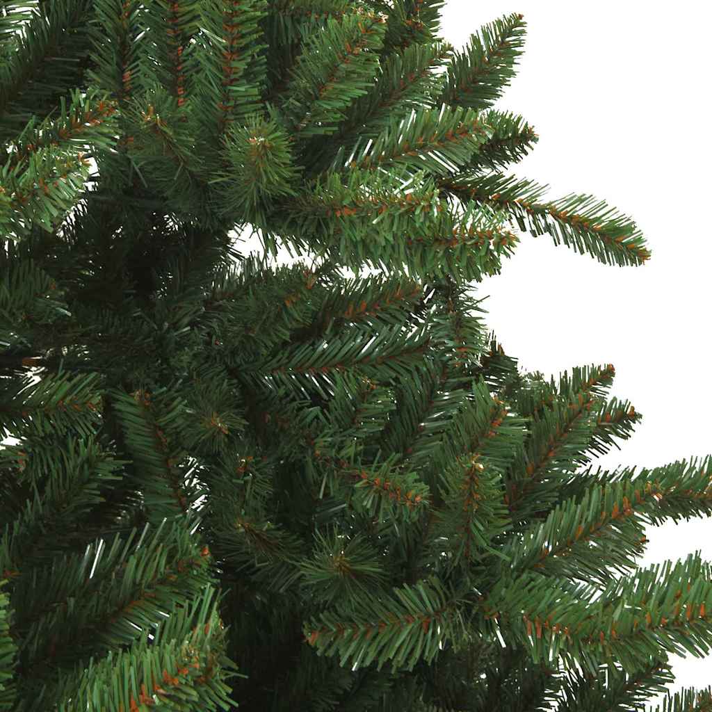 Artificial Hinged Christmas Tree Green 210 cm PVC and Steel