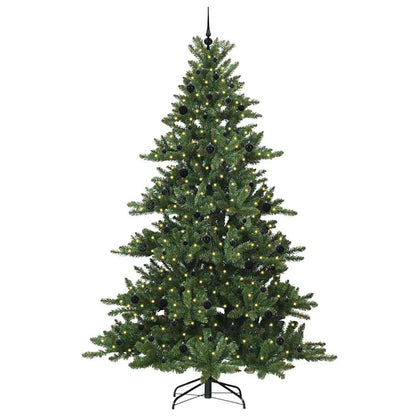 Artificial Hinged Christmas Tree Green 240 cm PVC and Steel