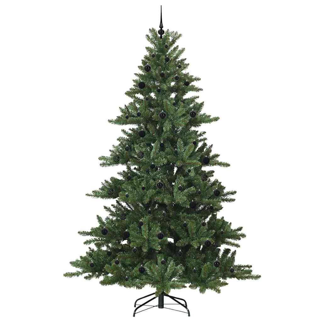 Artificial Hinged Christmas Tree Green 240 cm PVC and Steel