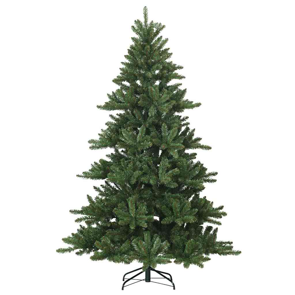 Artificial Hinged Christmas Tree Green 240 cm PVC and Steel