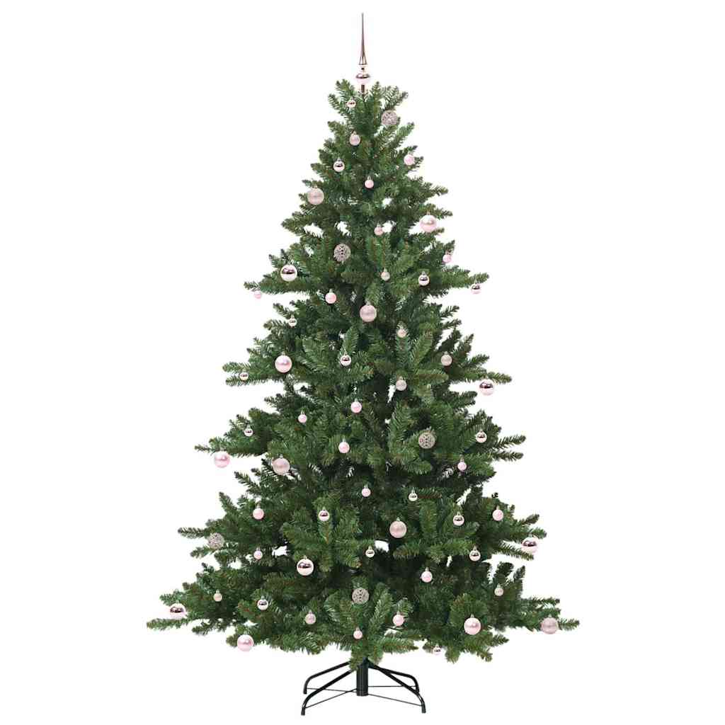 Artificial Hinged Christmas Tree Green 240 cm PVC and Steel