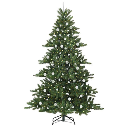 Artificial Hinged Christmas Tree Green 240 cm PVC and Steel
