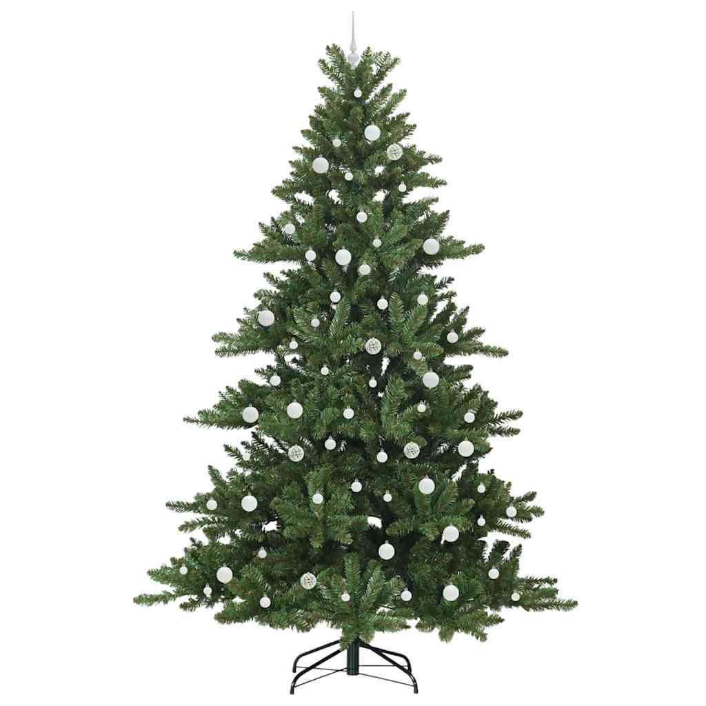 Artificial Hinged Christmas Tree Green 240 cm PVC and Steel