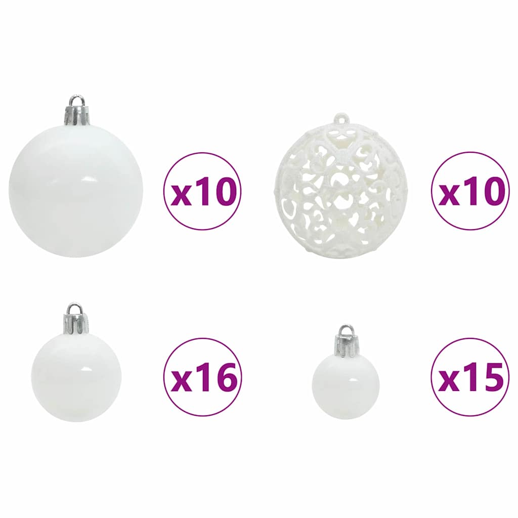 Artificial Hinged Christmas Tree Green 240 cm PVC and Steel