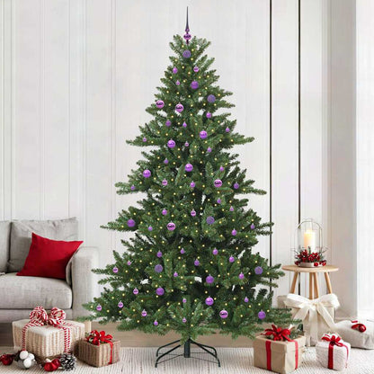 Artificial Hinged Christmas Tree Green 240 cm PVC and Steel
