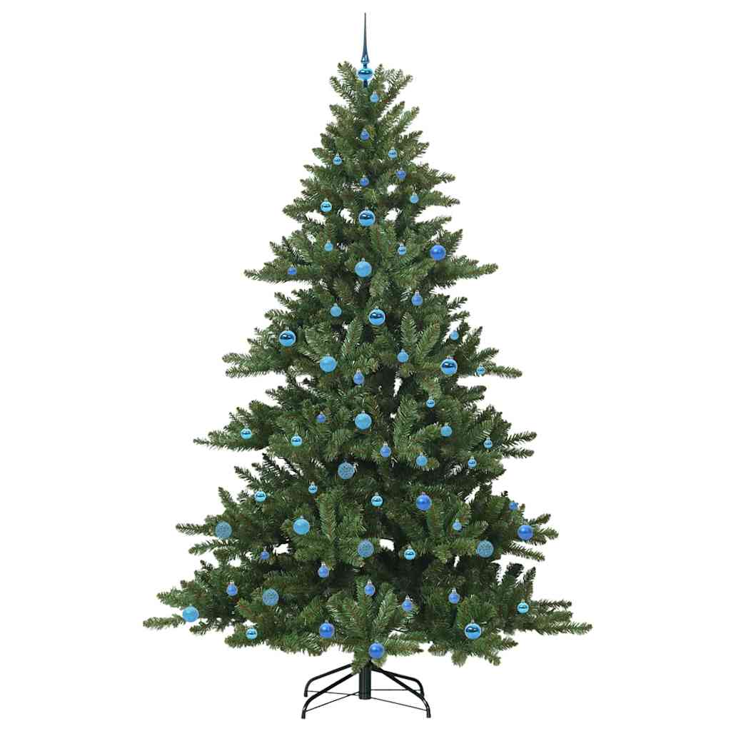 Artificial Hinged Christmas Tree Green 240 cm PVC and Steel