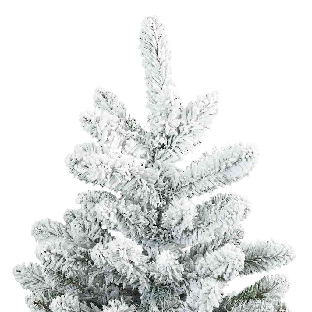 Artificial Hinged Christmas Tree White 150 cm PVC and Steel