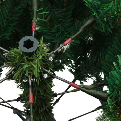Artificial Christmas Tree with 150 LEDs Green 120 cm PE and PVC