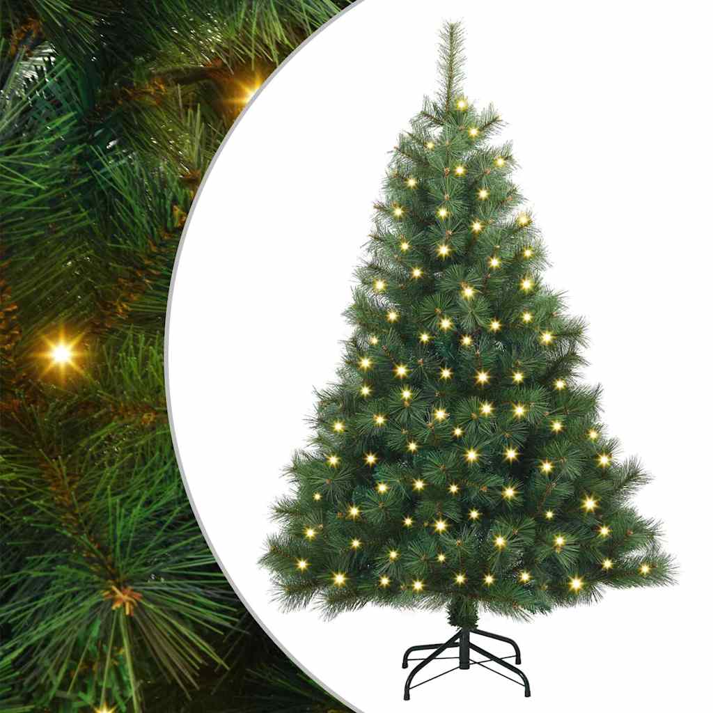 Artificial Christmas Tree with 150 LEDs Green 120 cm PE and PVC