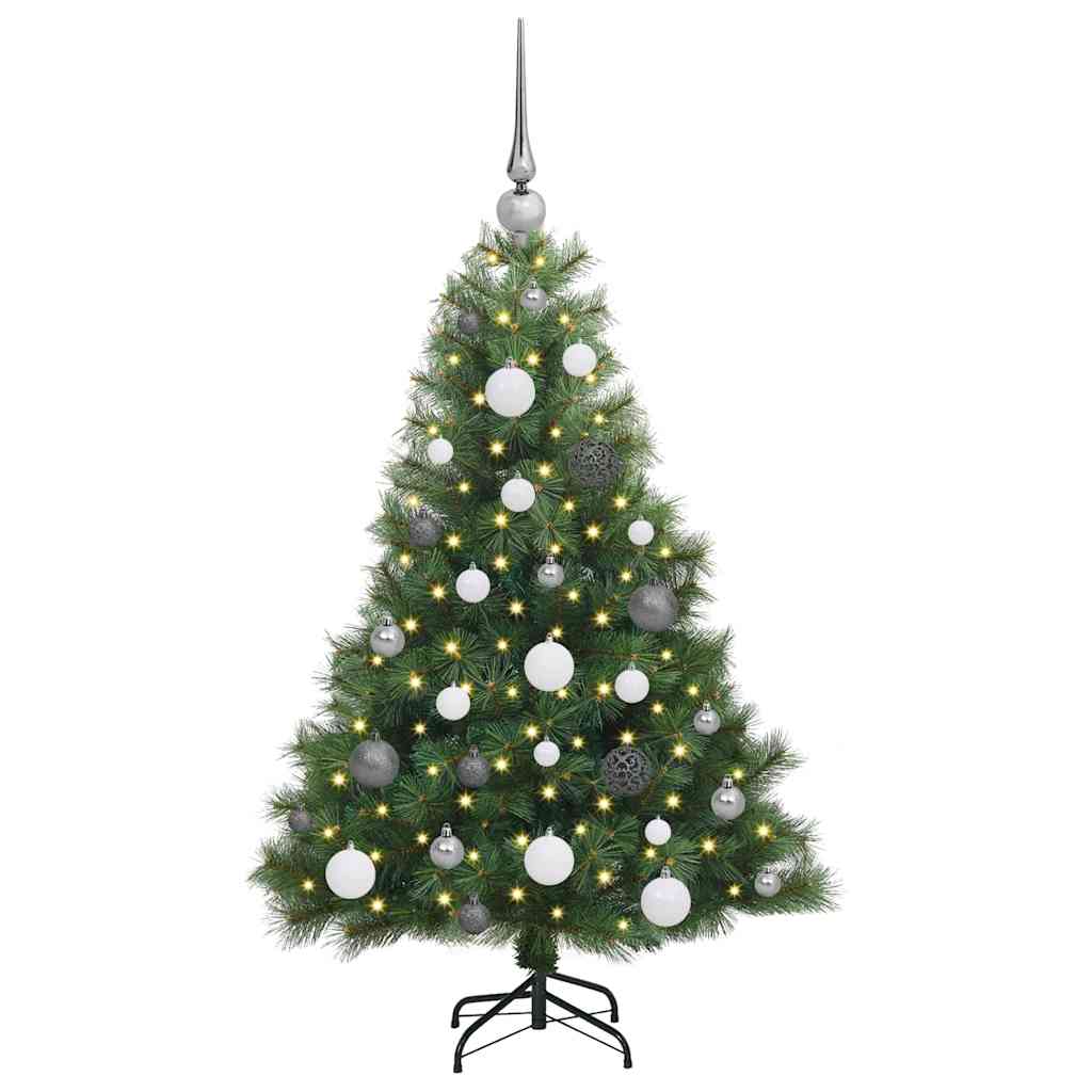 Artificial Christmas Tree with 150 LEDs Green 120 cm PE and PVC