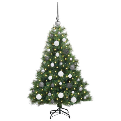 Artificial Christmas Tree with 150 LEDs Green 120 cm PE and PVC