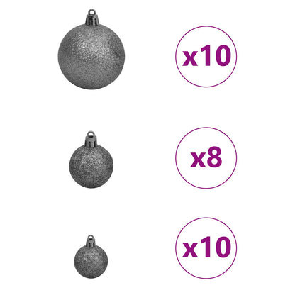 Artificial Christmas Tree with 300 LEDs Green 210 cm PE and PVC