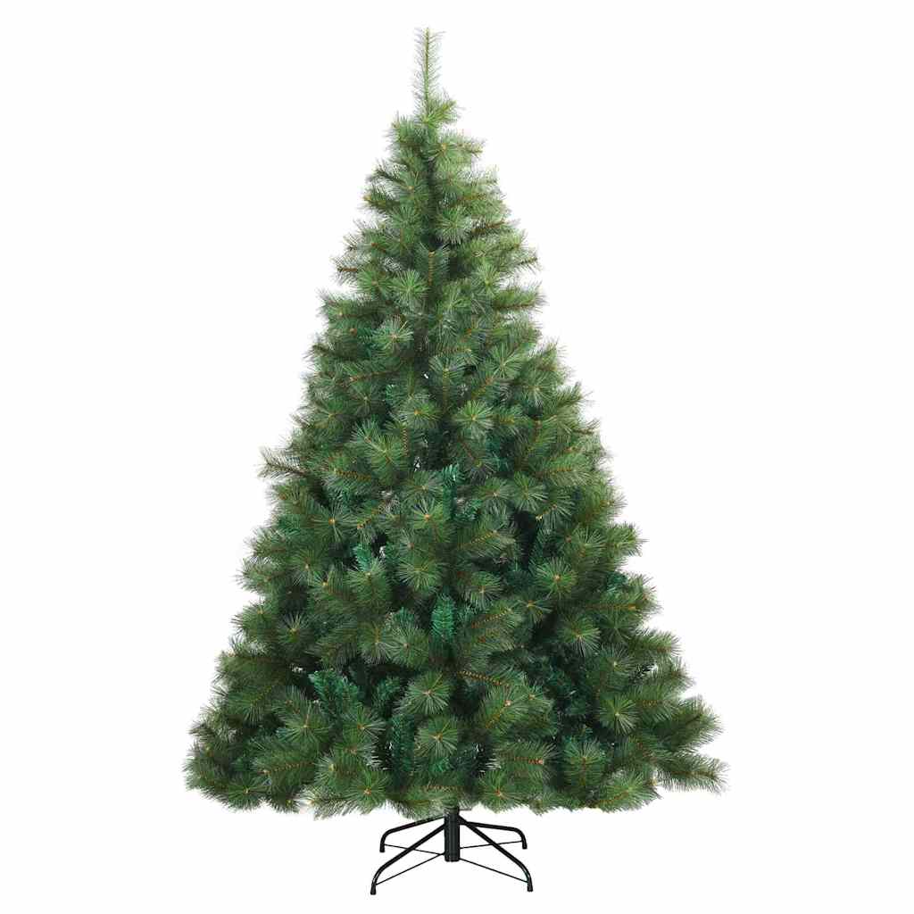 Artificial Christmas Tree with 300 LEDs Green 210 cm PE and PVC