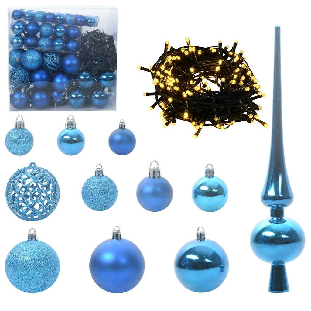Artificial Christmas Tree with 300 LEDs Green 210 cm PE and PVC