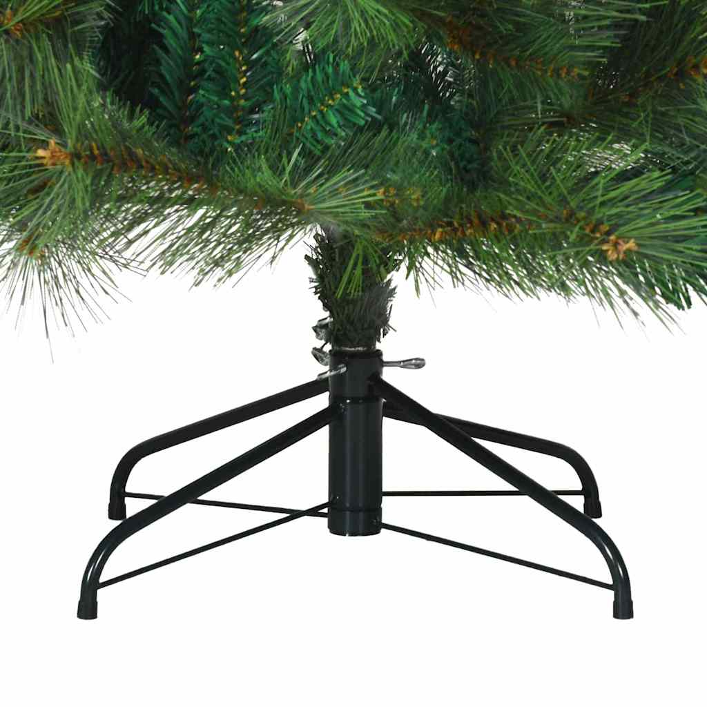 Artificial Christmas Tree with 300 LEDs Green 240 cm PE and PVC
