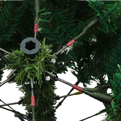 Artificial Christmas Tree with 150 LEDs Green 150 cm PE and PVC