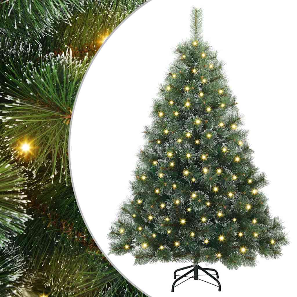 Artificial Christmas Tree with 150 LEDs Green 150 cm PE and PVC