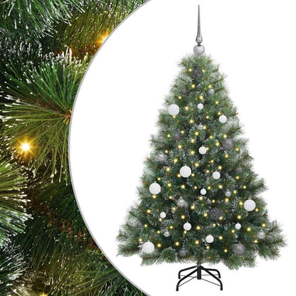 Artificial Christmas Tree with 150 LEDs Green 150 cm PE and PVC