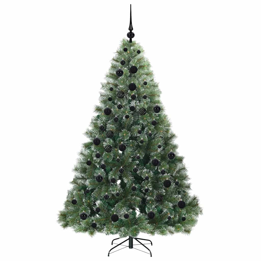 Artificial Christmas Tree with 300 LEDs Green 180 cm PE and PVC
