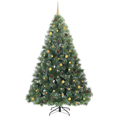 Artificial Christmas Tree with 300 LEDs Green 240 cm PE and PVC