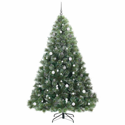 Artificial Christmas Tree with 300 LEDs Green 240 cm PE and PVC