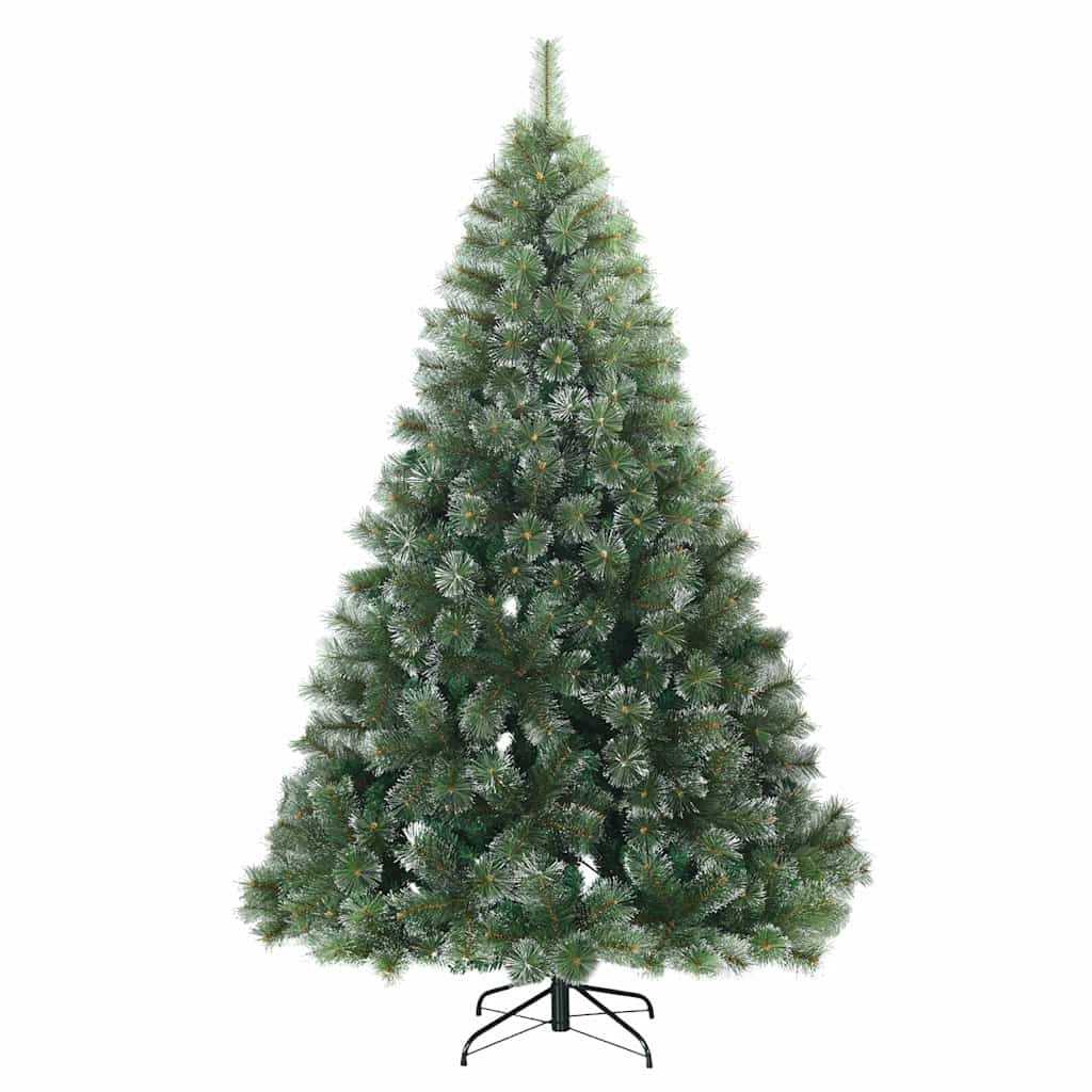 Artificial Christmas Tree with 300 LEDs Green 240 cm PE and PVC