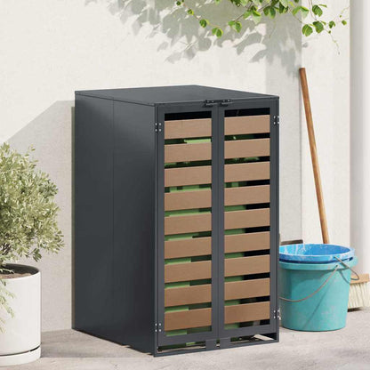 Wheelie Bin Storage with Gas Lift-up Lid for 240L Bin Steel