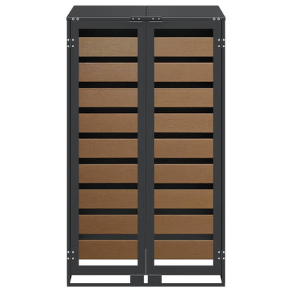 Wheelie Bin Storage with Gas Lift-up Lid for 240L Bin Steel
