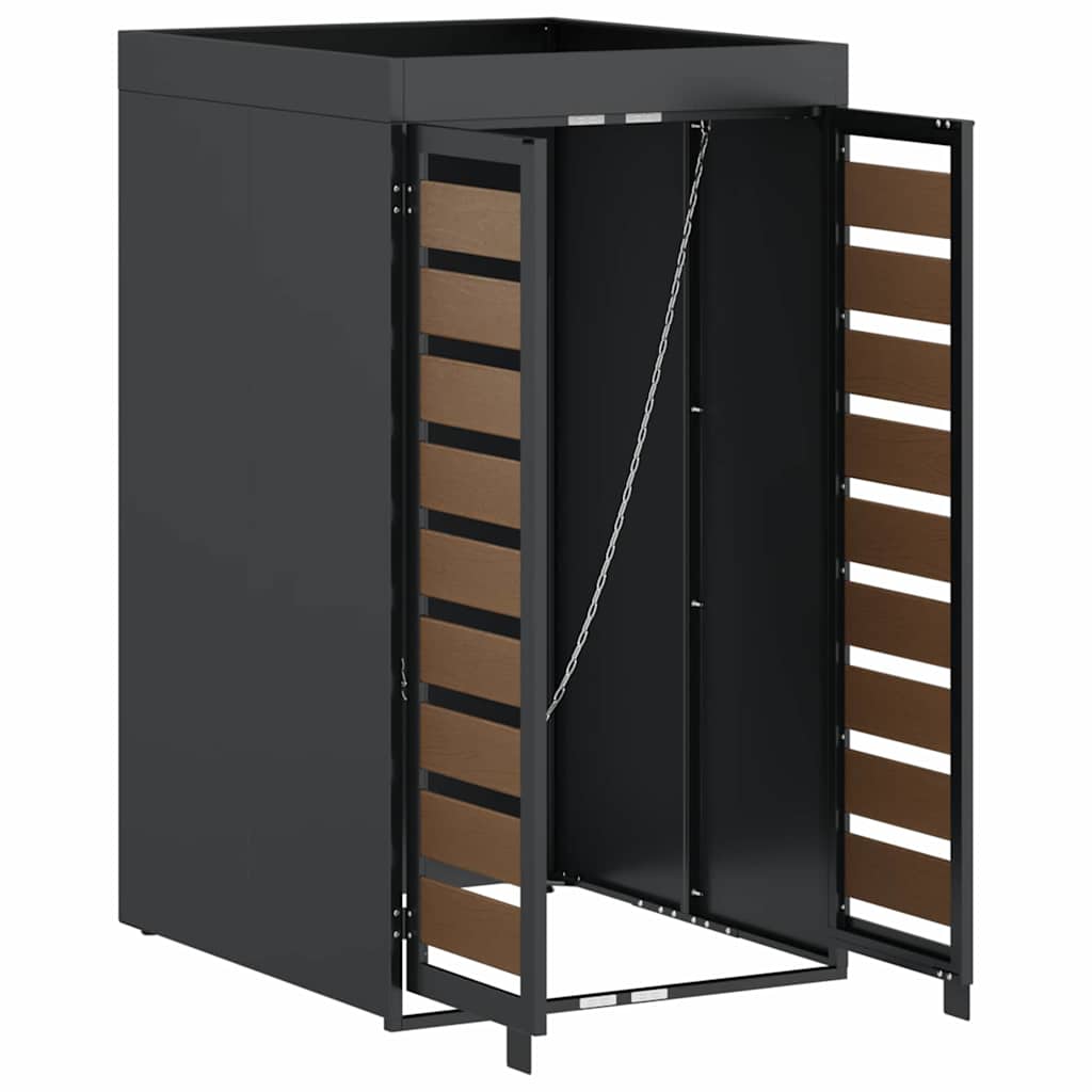 Wheelie Bin Storage with Planter Roof for 240L Bin Steel