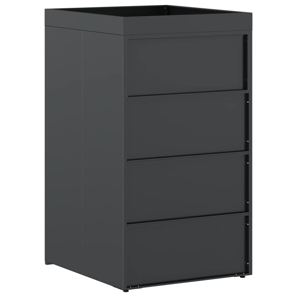Wheelie Bin Storage with Planter Roof for 240L Bin Steel