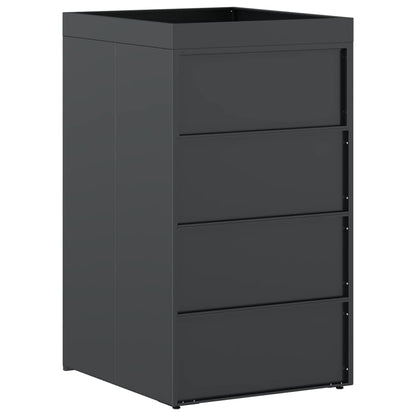 Wheelie Bin Storage with Planter Roof for 240L Bin Steel