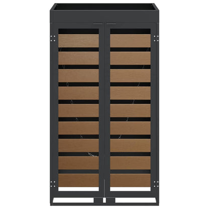 Wheelie Bin Storage with Planter Roof for 240L Bin Steel